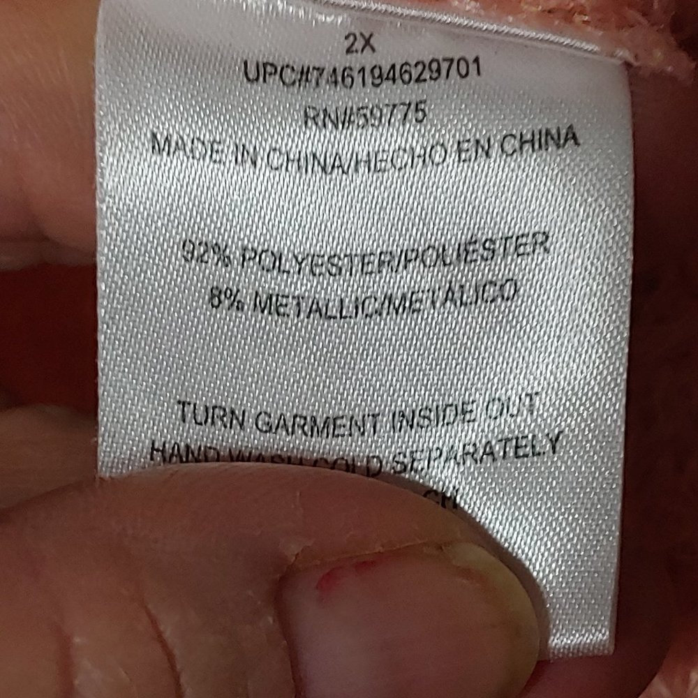 Rampage womans sweater  size 2x - Picture 8 of 8